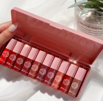 10-Color Lip Gloss Set